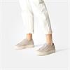 Paul Green Platform Laced Eyelet Trainer - Beige Shimmer